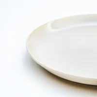 Japanese Cream White Breakfast Plate
