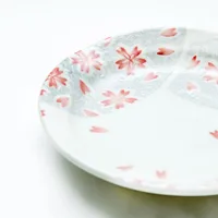 Japanese Silver White Sakura Plate