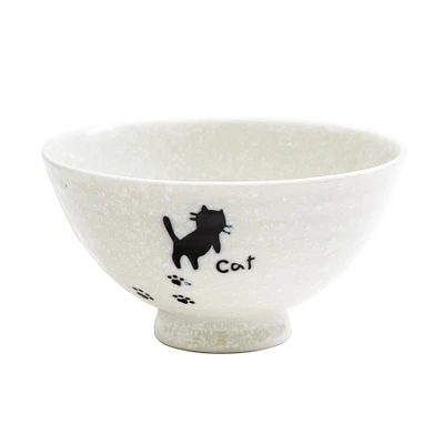 Cat Paw Print Porcelain Bowl