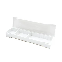 Long Storage Case with 2 Movable Compartments