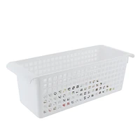 White Small Rectangle Basket with Handle