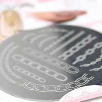 Stamping Plate (Iron/Nail Art/Chain/d.5.5cm)