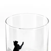 Glass Cup (Cat/BK/CL/ d.6x12cm / 280mL)