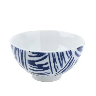 Indigo Blue Line Ceramic Bowl