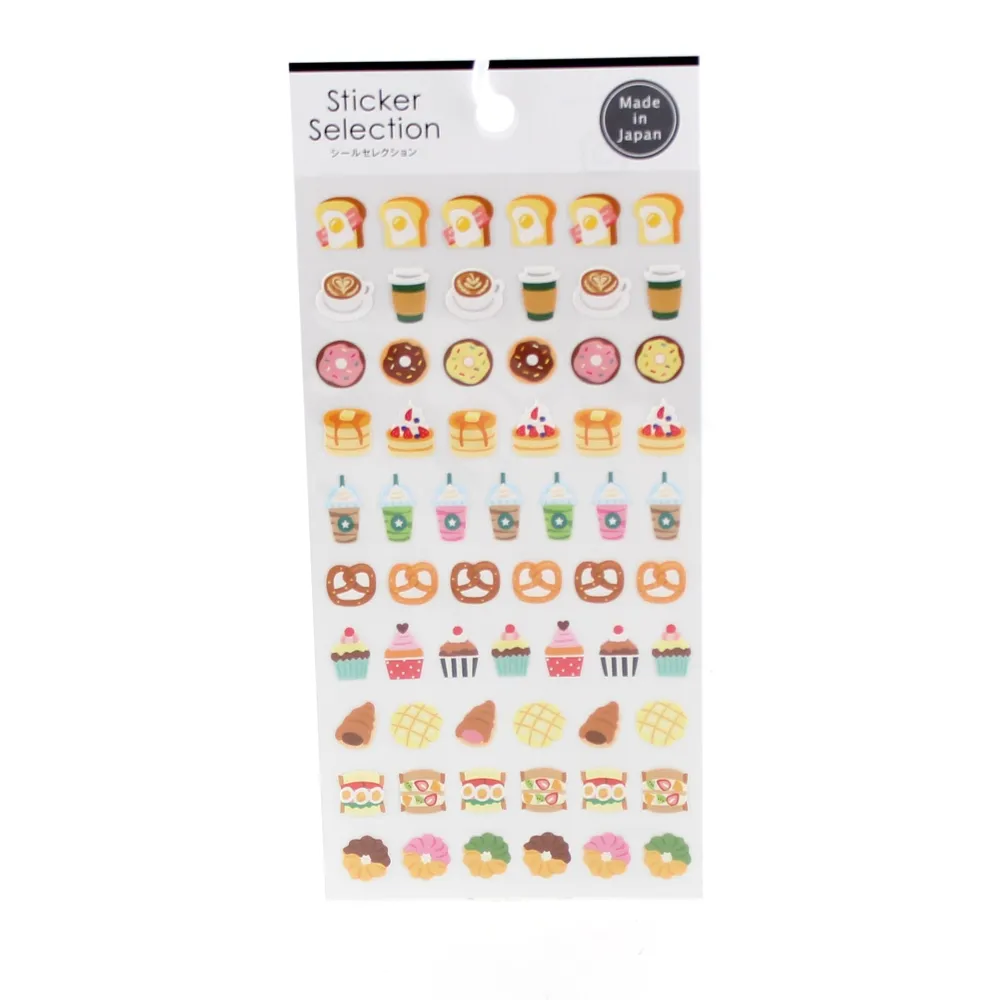 Stickers (Paper/Food*2-Types/20.2x9.3cm)