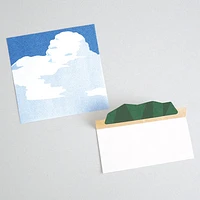 Feuilles 40 Sheets Mountain Lanscape Die-Cut Memo Pad MLS-102