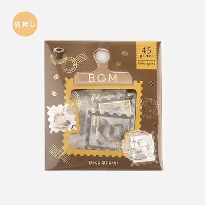 BGM Foil Stamping Post Office: Coffee Sticker Flakes