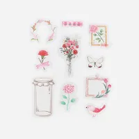 BGM Blooming Flower in a Bottle Sticker Flakes