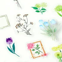 BGM Blooming Flower in a Bottle Sticker Flakes (Dark Green)