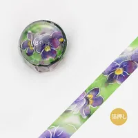 BGM Foil Stamping Masking Tape (Watercolour Flower: Violet)