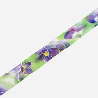 BGM Foil Stamping Masking Tape (Watercolour Flower: Violet)