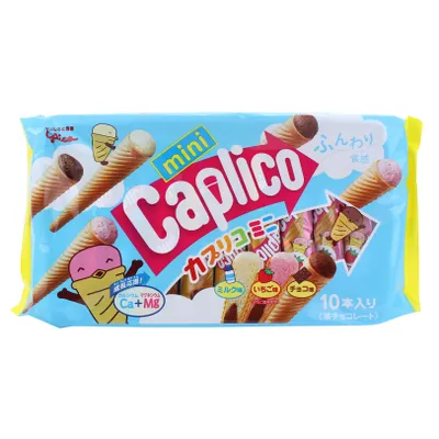 Glico Caplico Chocolate Snack (Chocolate, Strawberry)
