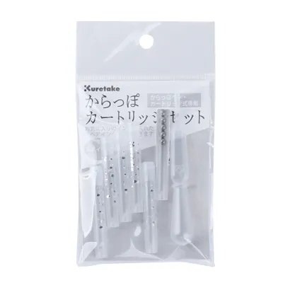 Kuretake Empty Pen Ink Cartridges with Dropper (5pcs)