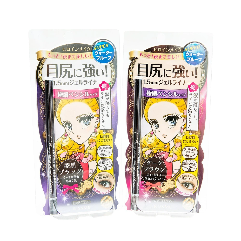 KissMe Heroine Make Long Stay Sharp Gel Liner - 02 Dark Brown