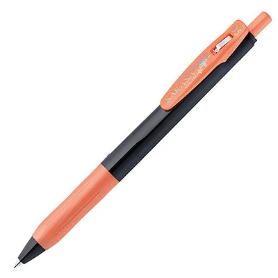 Zebra Sarasa Clip Deco Shine Water-based Ink Ballpoint Pen (0.5mm) - Shiny Orange