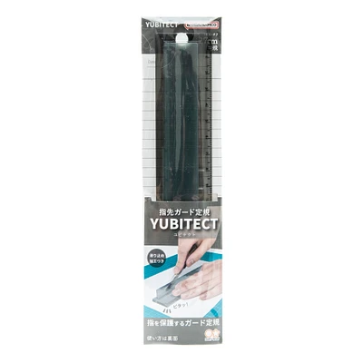 Sun-Star Yubitect Ruler (17cm) - Black