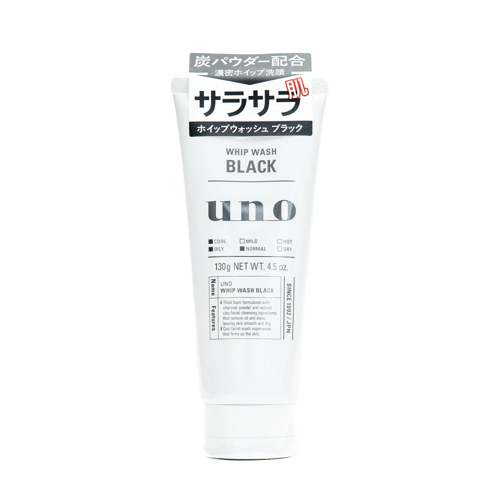 Uno Whip Wash Black Facial Cleanser