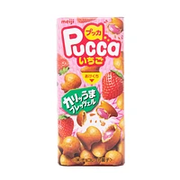 Meiji Pucca Strawberry Chocolate Snack