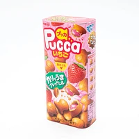 Meiji Pucca Strawberry Chocolate Snack