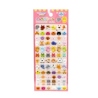 Stickers (Animal/Food/3-Types/14x6cm (1sh))