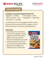 Daisho Stir Fry Sauce with Miso For Eggplant With Pork