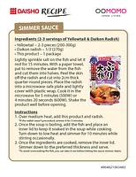 Daisho Sommelier Yasai Simmer Sauce For Yellowtail & Daikon