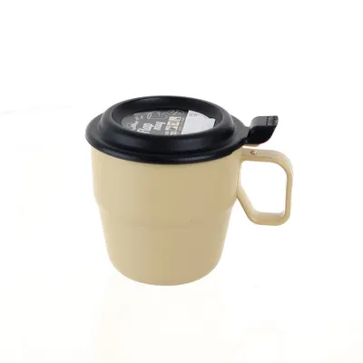 Mug With Lid (PP/Microwave Safe/Dishwasher Safe/9.8x9.5x12.2cm
