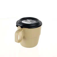 Mug With Lid (PP/Microwave Safe/Dishwasher Safe/9.8x9.5x12.2cm