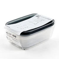 Plastic Food Container (Microwave Safe/Rectangle/400mL (2pcs