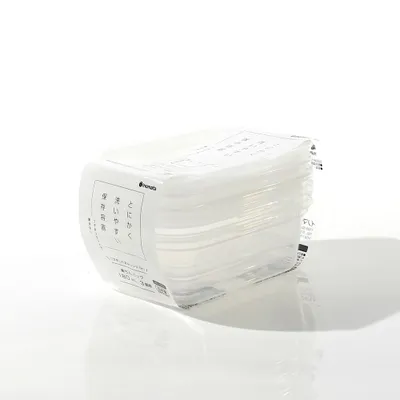 Plastic Food Container (Microwave Safe/Rectangle/180mL (3pcs))