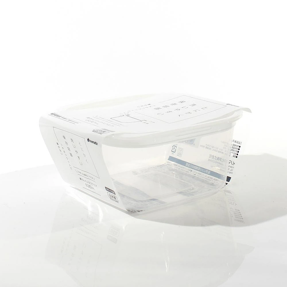 Plastic Food Container (Microwave Safe/Square/630mL)