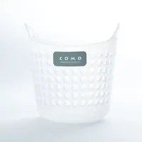 White Round Basket