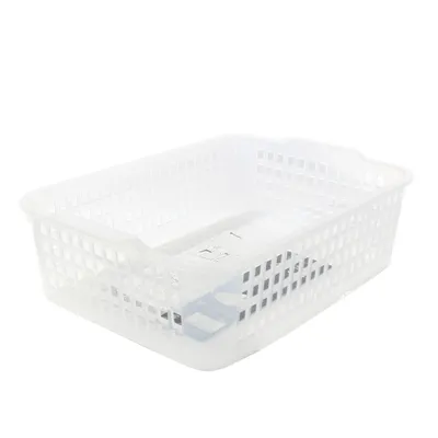 Clear Mesh Wide & Shallow Rectangular Basket