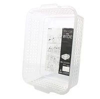 Clear Mesh Wide & Shallow Rectangular Basket