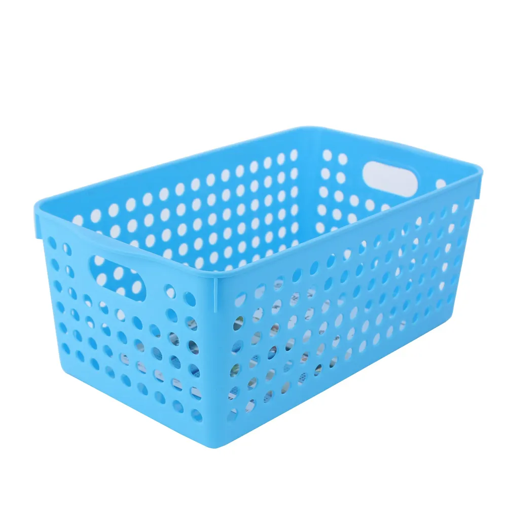 Wide Blue Basket