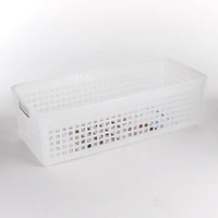 Basket-w/Label*Long (w/Label*Long/WT/12.8x30.1x8.8cm)