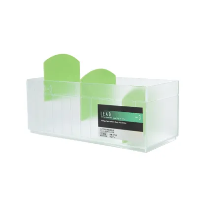 Clear Rectangular Storage Container with Compartments