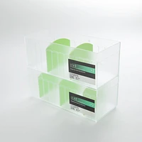 Clear Rectangular Storage Container with Compartments