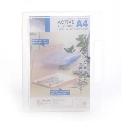 A4 Clear Plastic File Case