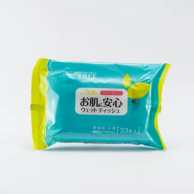 Wet Wipes (Large Size/Alcohol-Free/20x30cm (33pcs))