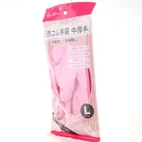 Rubber Gloves -L (Med-Thick/Non-slip/L/Pink/L (1pr))