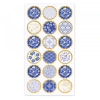 NB Foron Large Cute & Elegant Stickers - Indigo