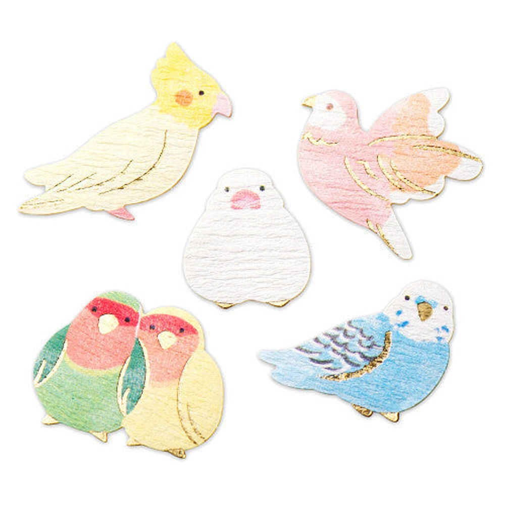 NB Co 30pcs Parakeet Sticker Flakes 5564104