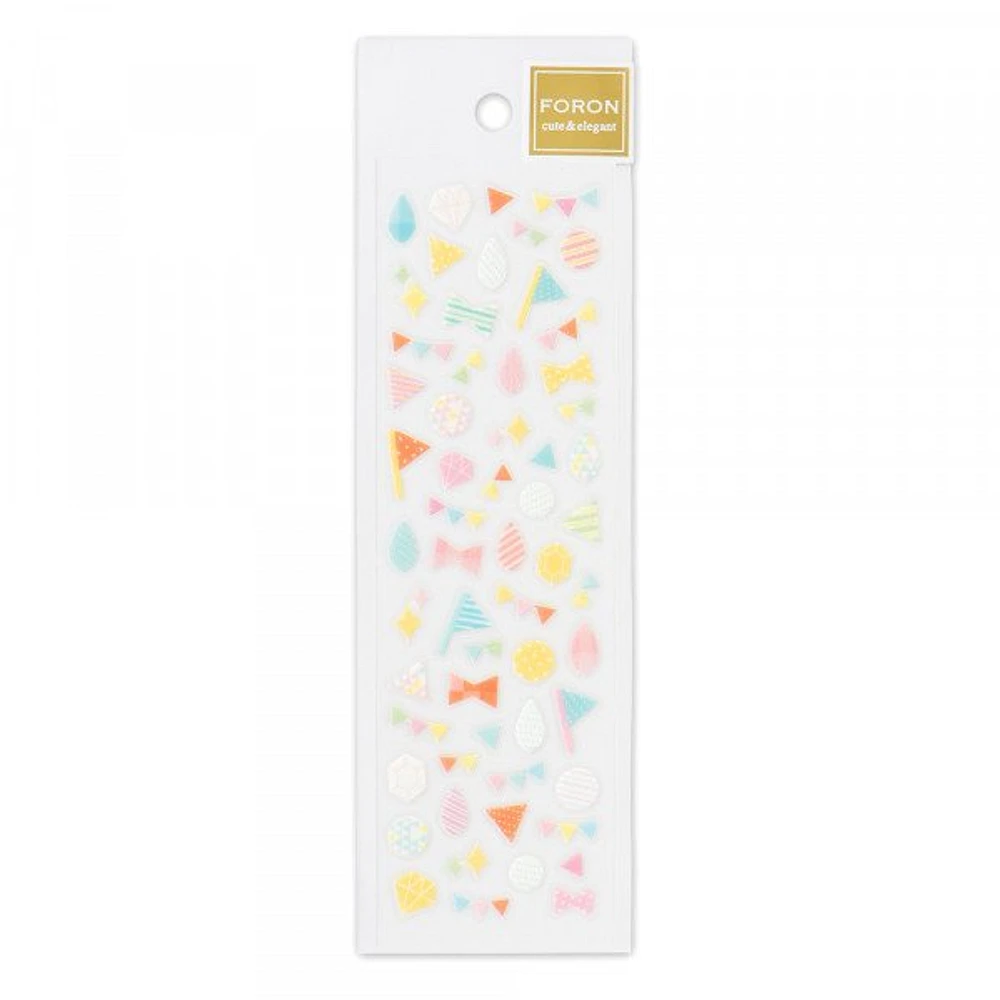 NB Foron Clear Glitter Stickers - Decorations