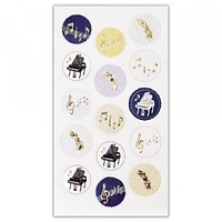 NB Foron Embossed Large Stickers - Piano