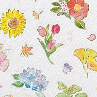 NB Foron Washi Paper Seasonal Flowers Stickers