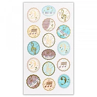 NB Embossed Musical Large Stickers - Melody