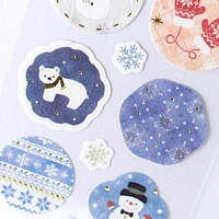 NB Washi Paper Japanese Style Stickers - Snow