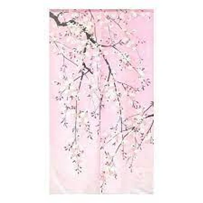 Japanese Style Weeping Cherry Blossom Noren Curtain