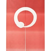 Japanese Style Circle Gradient Enso Circle Noren Curtain